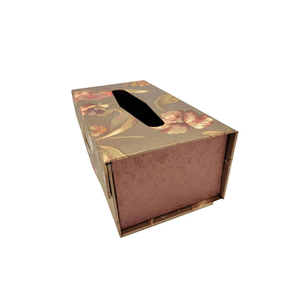 Car Tissue Box Flowers Style - Bronze