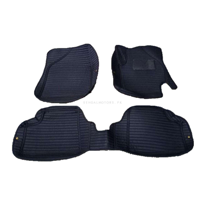 Suzuki Alto 7D Lining Floor Mat Black 3 Pcs - Model 2019-2022