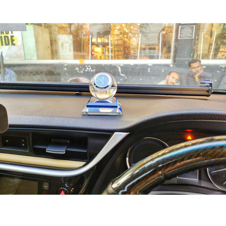 Car Dashboard Elegant Glass Globe Clock