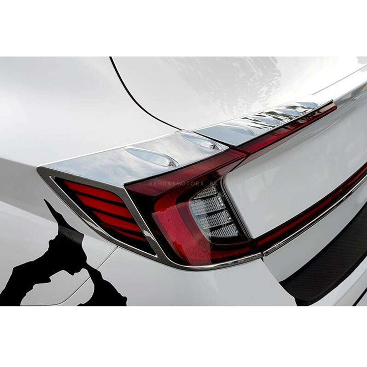 Hyundai Sonata Back Lamps Chrome Trims 2PC - Model 2021-2024