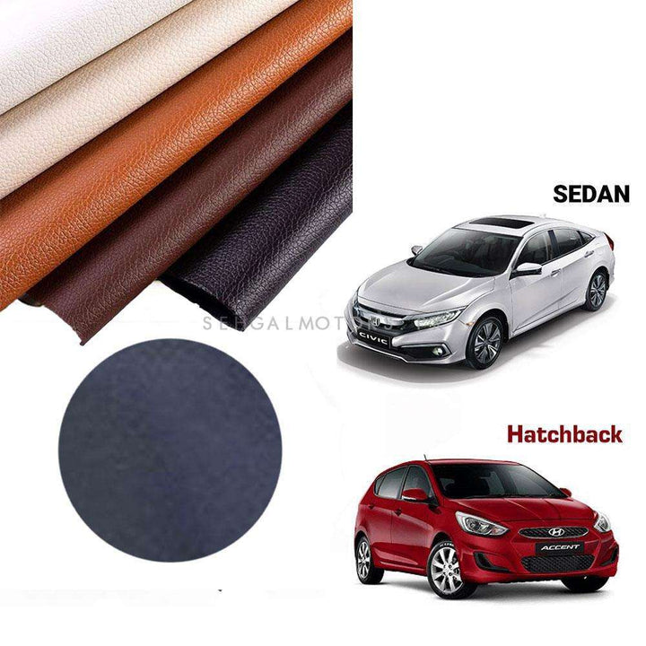 Rexine Floor Matting Hatchback / Sedan Black 7FT