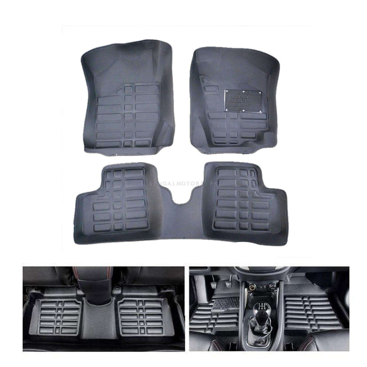 Suzuki Alto 5D Custom Floor Mat Black 3 Pcs - Model 2018-2021