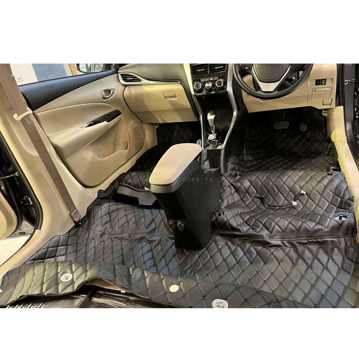 7D Black Black Floor Matting For Crossover Cars 10FT