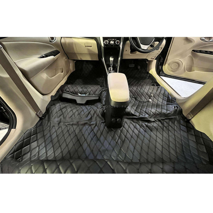 7D Black Black Floor Matting For SUV Cars 13FT