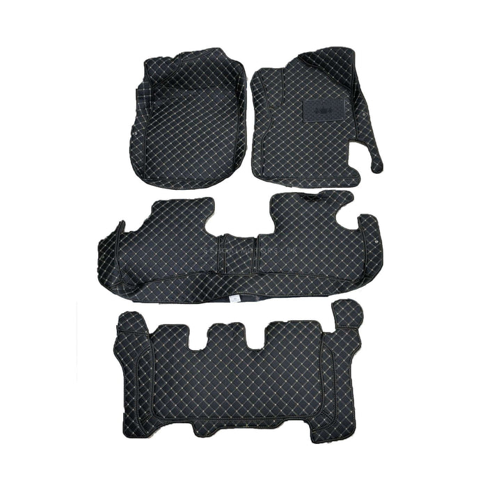 Honda BRV 7D Floor Mats - Black - 4 Pcs Set - Model 2017-2021