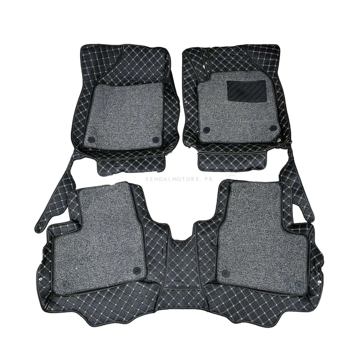 Suzuki Swift R 9D Floor Mats Mix Thread Black With Grey Grass - Model 2022-2023