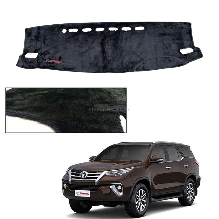 Toyota Fortuner Dashboard Carpet Velvet Black - Model 2016-2021