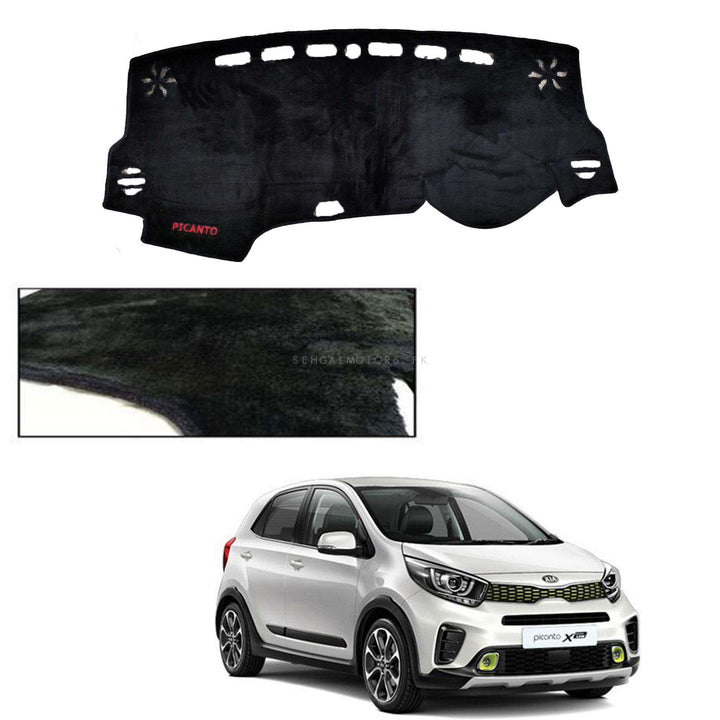 KIA Picanto Dashboard Carpet Velvet For Protection and Heat Resistance - Model 2019-2024