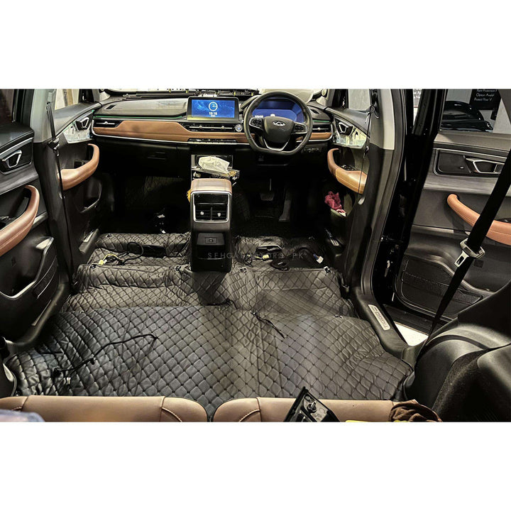 7D Black Black Floor Matting For SUV Cars 13FT