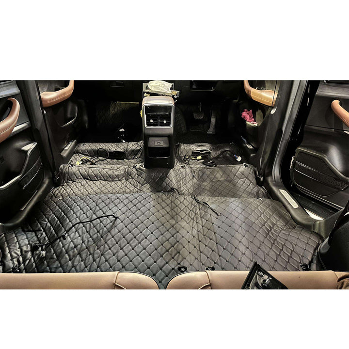 7D Black Black Floor Matting For Sedan Hatchback Cars 7FT