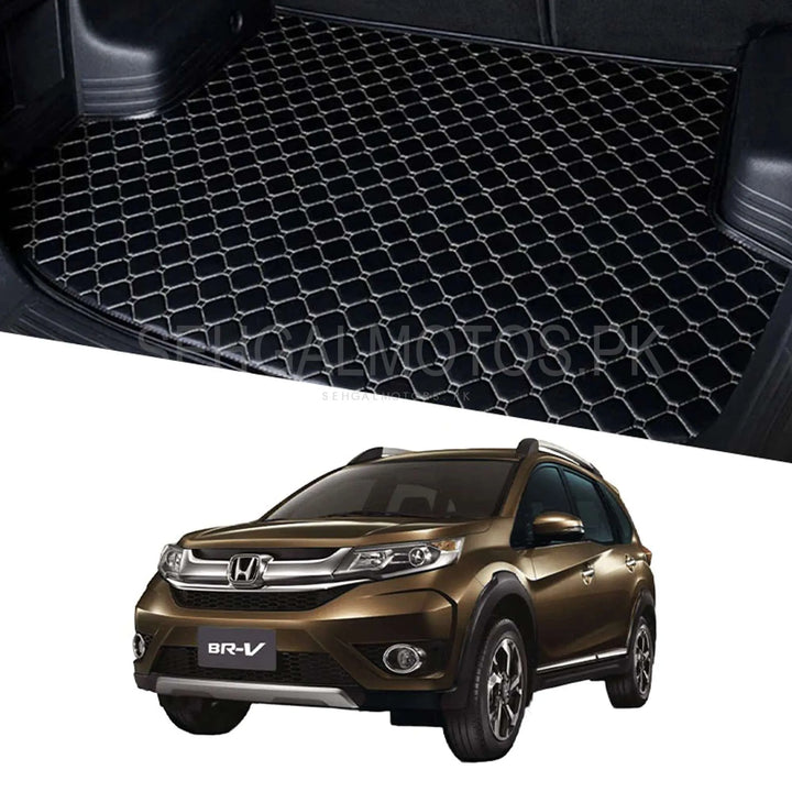 Honda BRV 7D Trunk Mat Mix Thread Black 7 Seater - Model 2017-2022