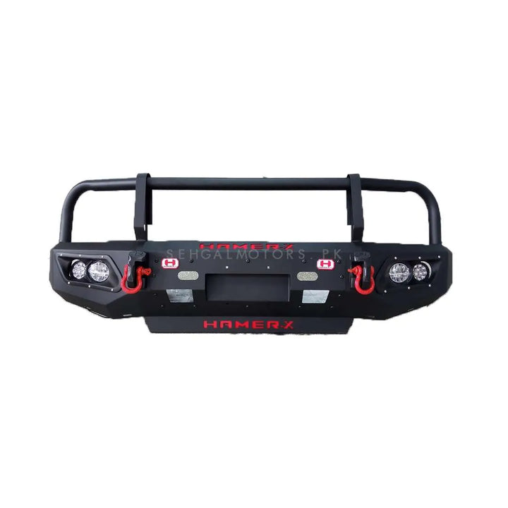 Toyota Hilux Surf Front Bumper Bull Bar With Double Fog Lamp Full - Model 1993-2005