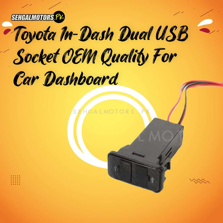 Toyota In-Dash Dual USB Socket OEM Quality For Car Dashboard