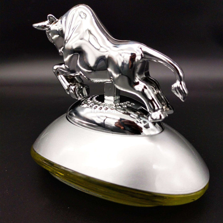 Car Decoration Bull Sculpture Car Perfume Fragrance For Dashboard Chrome Sculpture V3