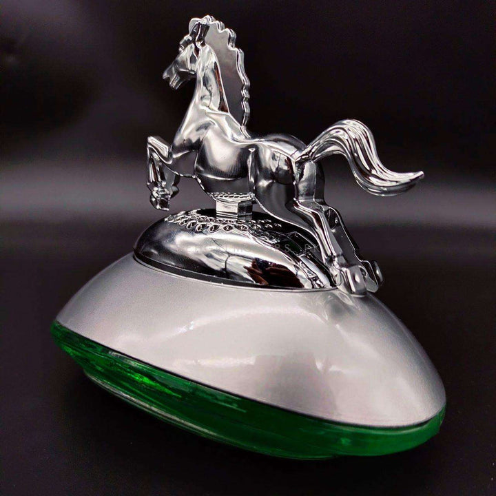 Horse Sculpture Dashboard Car Perfume Fragrance - Chrome