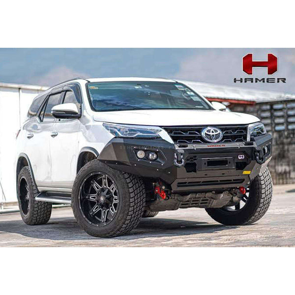 Toyota Fortuner Hamer Front Bull Bar Double Fog Lamp Half - Model 2022-2023