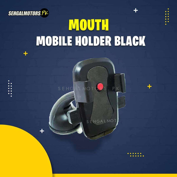 Mouth Mobile Holder Black