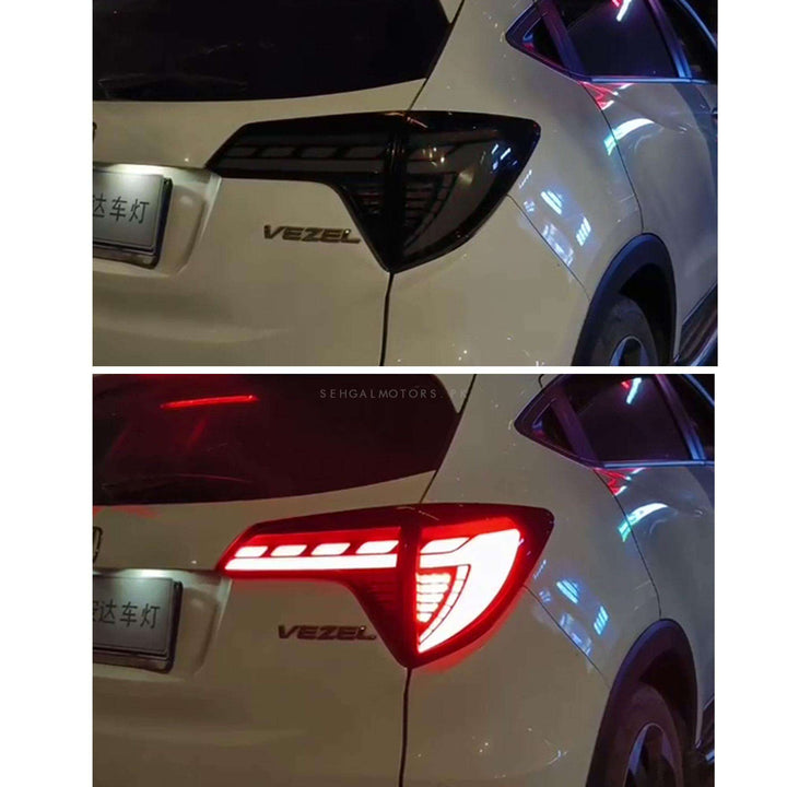 Honda Vezel Sequential Back Lamps Lights Full Smoke - Model 2013-2022