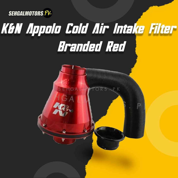 K&N Appolo Cold Air Intake Filter Branded Red