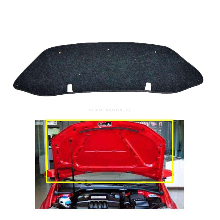 Toyota Passo 2D Black Bonnet Liner Cover - Model 2004-2010