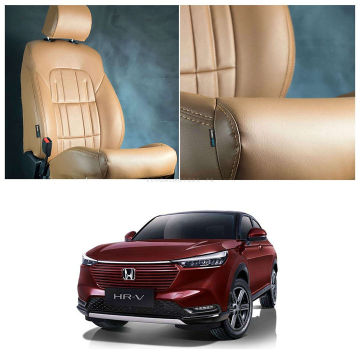 Honda HRV Audi Style Brown Brown Seat Covers - Model 2022-2023