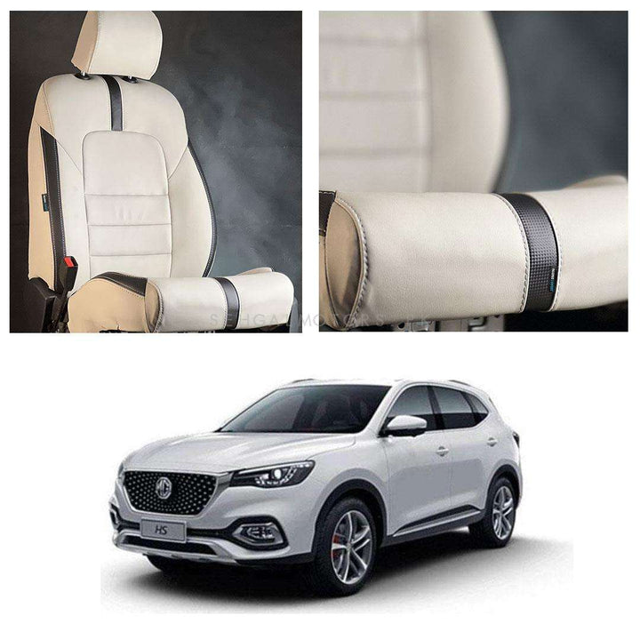 MG HS Type R Beige Black Seat Covers - Model 2020-2021