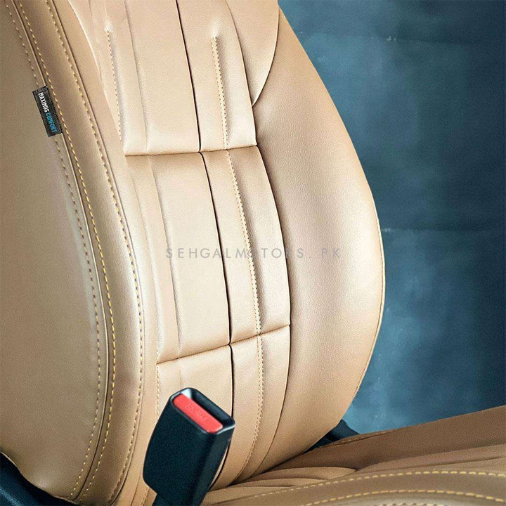 Suzuki Cultus Audi Style Brown Brown Seat Covers - Model 2017-2021