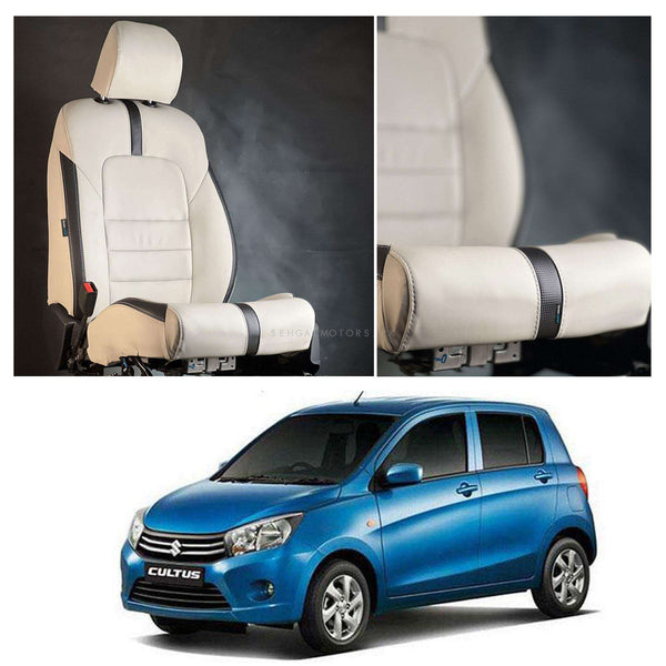 Suzuki Cultus Type R Beige Black Seat Covers - Model 2017-2021