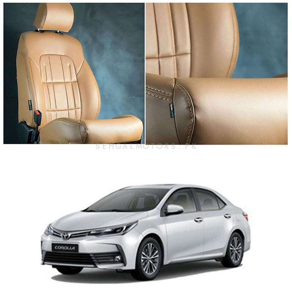 Toyota Corolla Audi Style Brown Brown Seat Covers - Model 2014-2021