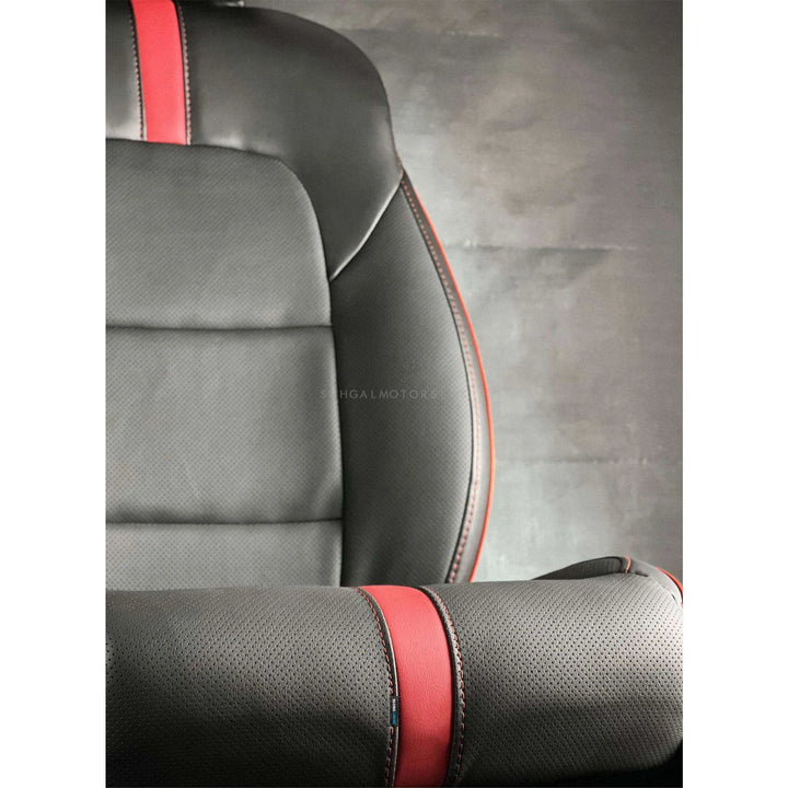 Honda Civic Type R Black Red Seat Covers - Model 2016-2021