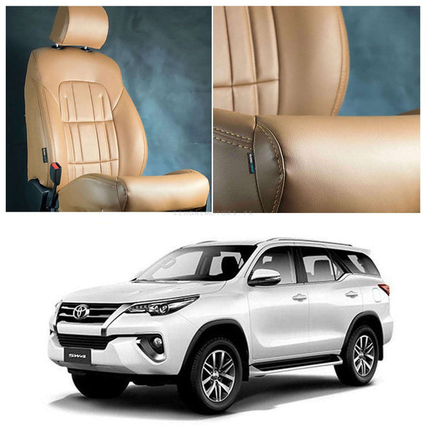 Toyota Fortuner Audi Style Brown Brown Seat Covers - Model 2016-2021