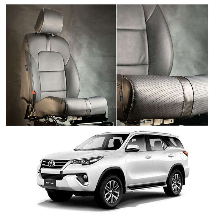 Toyota Fortuner Type R Black Black Seat Covers - Model 2016-2021