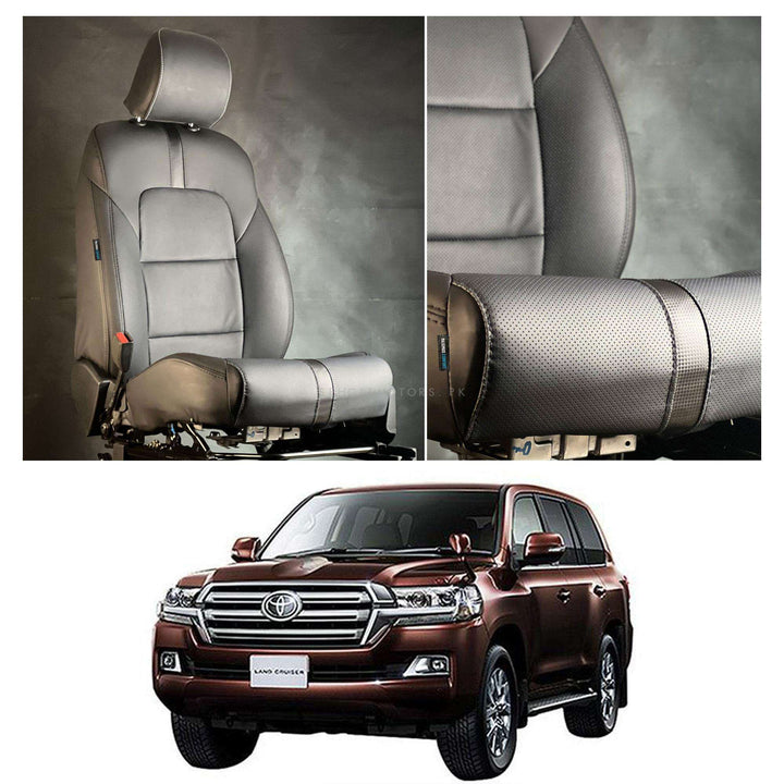 Toyota Land Cruiser Type R Black Black Seat Covers - Model 2015-2021