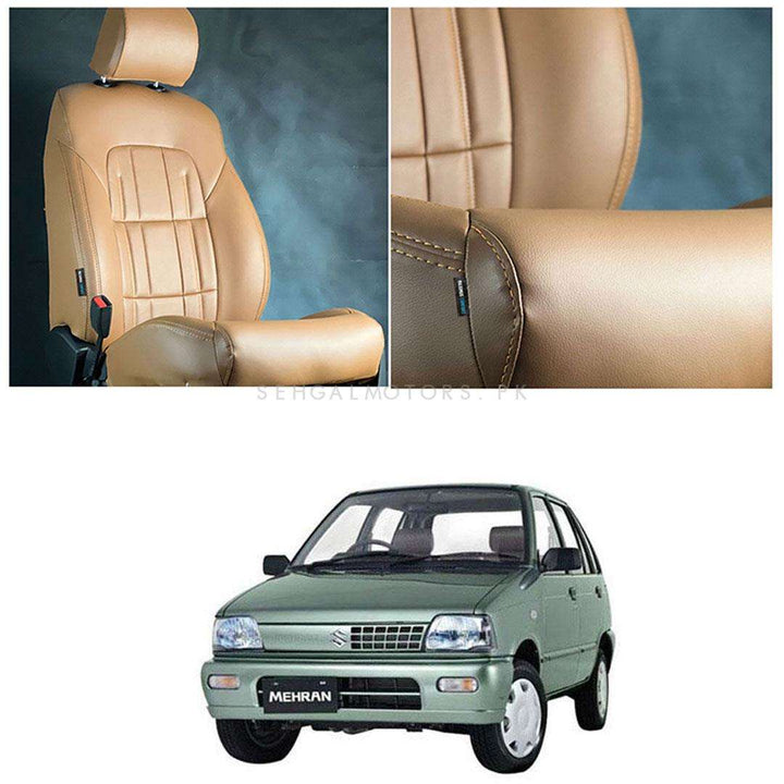 Suzuki Mehran Audi Style Brown Brown Seat Covers - Model 1988-2021