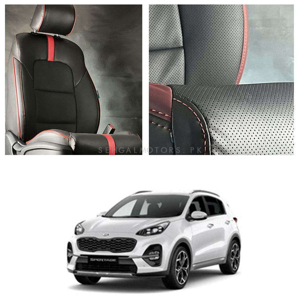 KIA Sportage Type R Black Red Seat Covers - Model 2019-2024