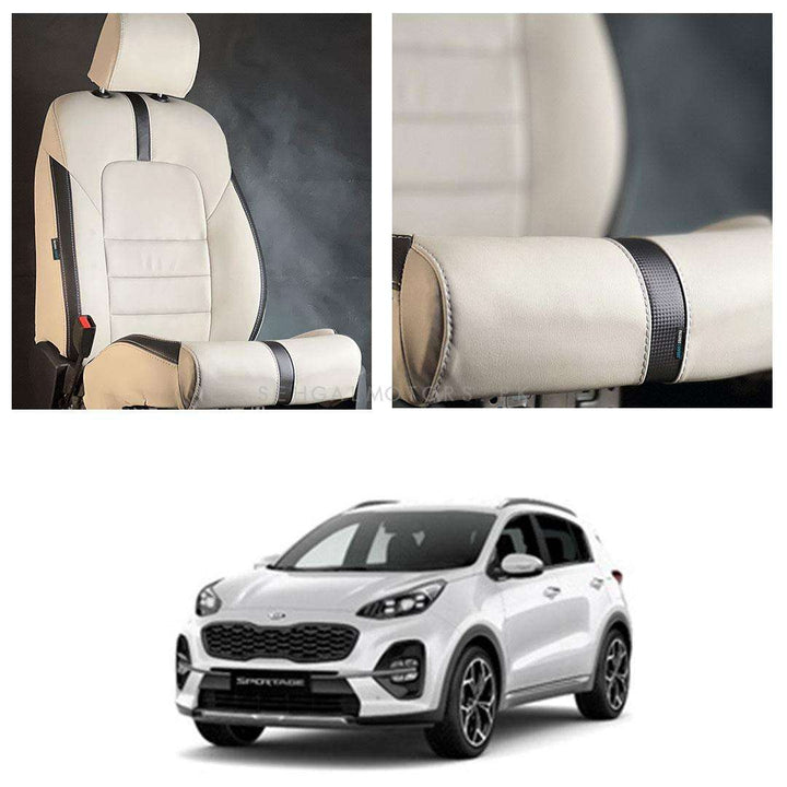 KIA Sportage Type R Beige Black Seat Covers - Model 2019-2024