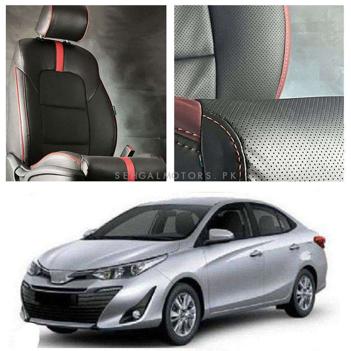 Toyota Yaris Type R Black Red Seat Covers - Model 2020-2021