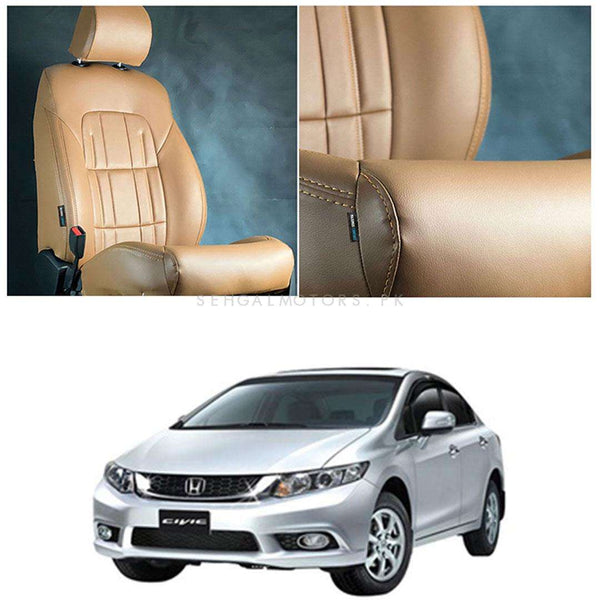 Honda Civic Audi Style Brown Brown Seat Covers - Model 2012-2016