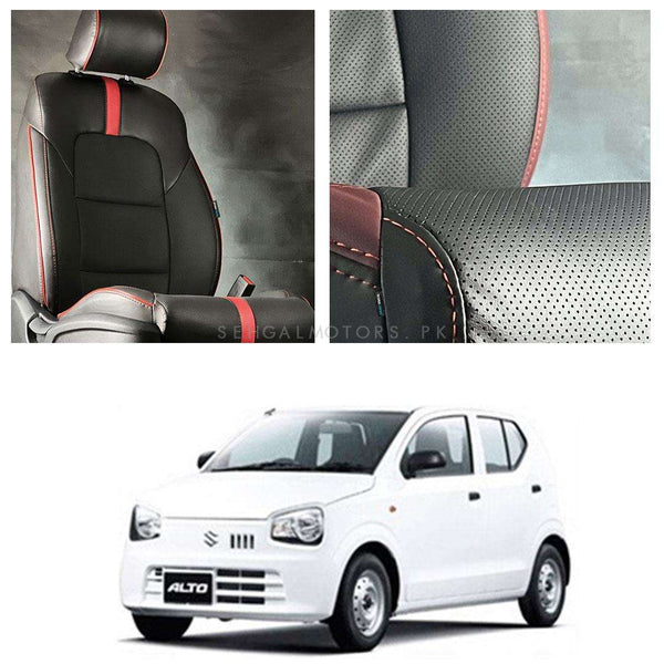 Suzuki Alto Type R Black Red Seat Covers - Model 2019-2021