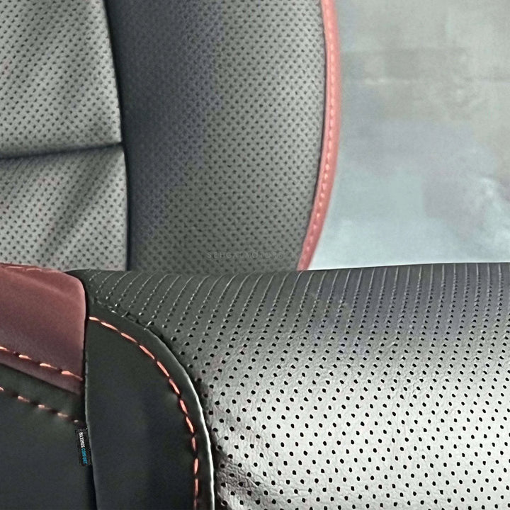 Suzuki Alto Breathable Black Red Seat Covers - Model 2019-2021