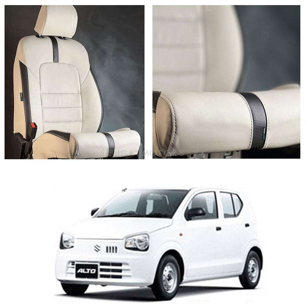 Suzuki Alto Type R Beige Black Seat Covers - Model 2019-2021