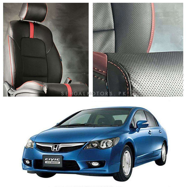 Honda Civic Type R Black Red Seat Covers - Model 2006-2012