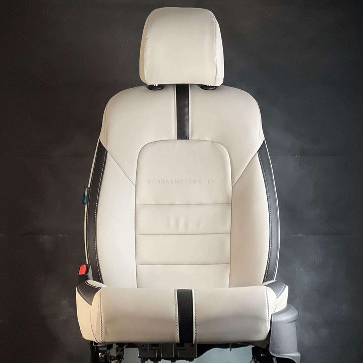 Toyota CHR Type R Beige Black Seat Covers - Model 2017-2021