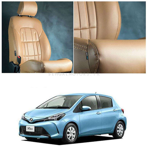 Toyota Vitz Audi Style Brown Brown Seat Covers - Model 2014-2021