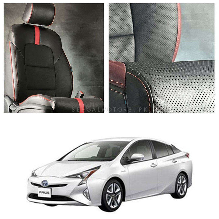 Toyota Prius Type R Black Red Seat Covers - Model 2016-2018