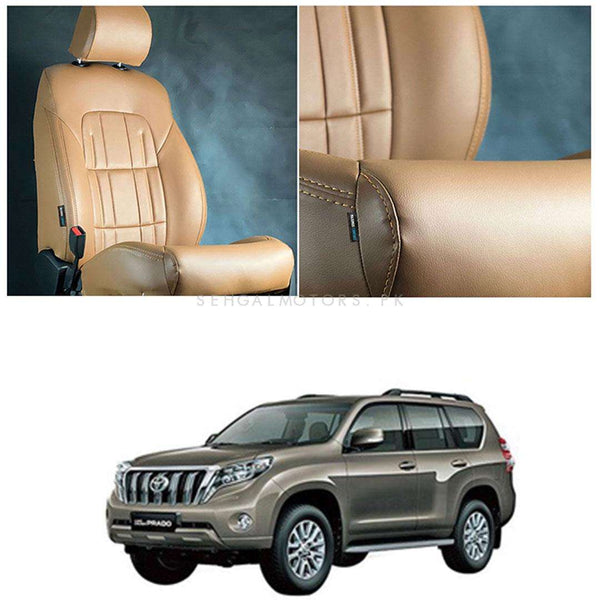 Toyota Prado Audi Style Brown Brown Seat Covers - Model 2009-2018,