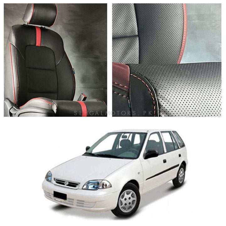 Suzuki Cultus Type R Black Red Seat Covers - Model 2007-2017