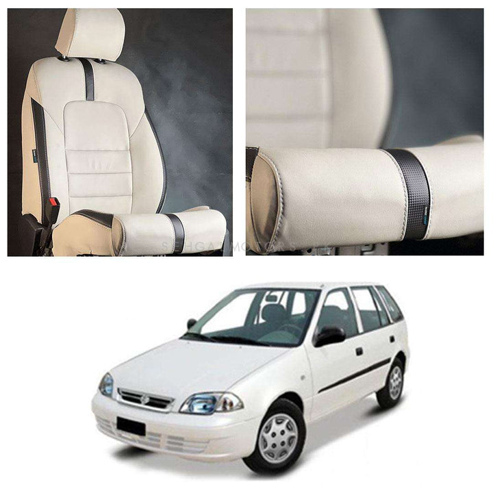 Suzuki Cultus Type R Beige Black Seat Covers - Model 2007-2017