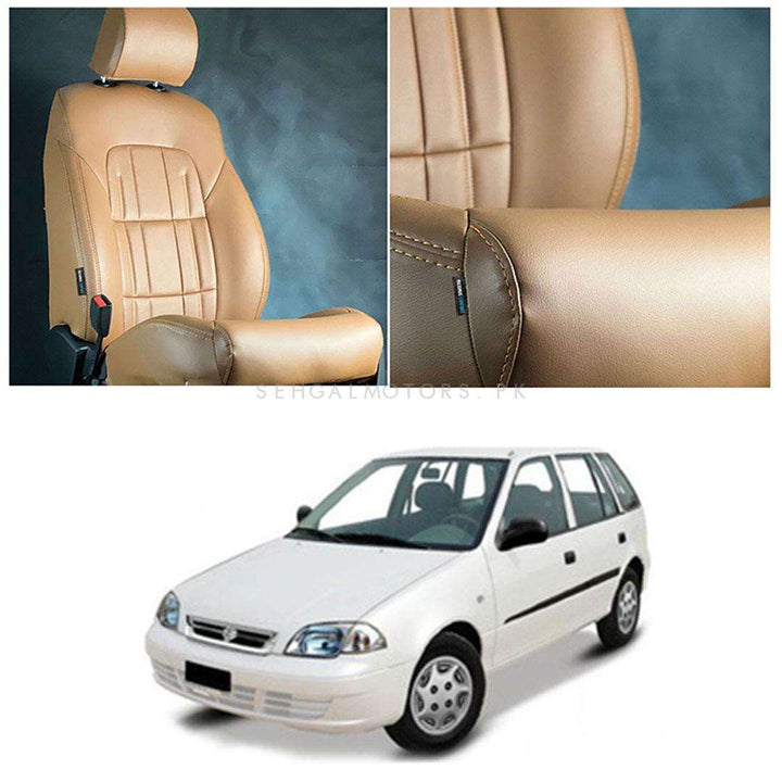 Suzuki Cultus Audi Style Brown Brown Seat Covers - Model 2007-2017