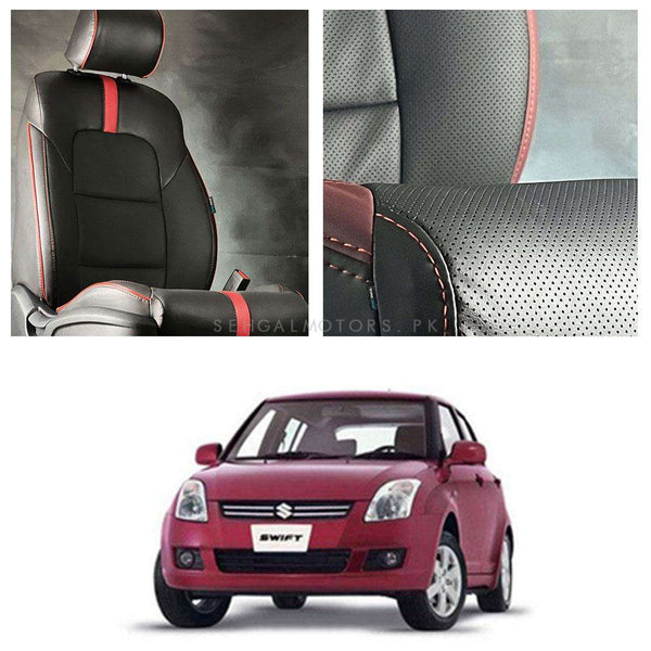 Suzuki Swift Type R Black Red Seat Covers - Model 2010-2018